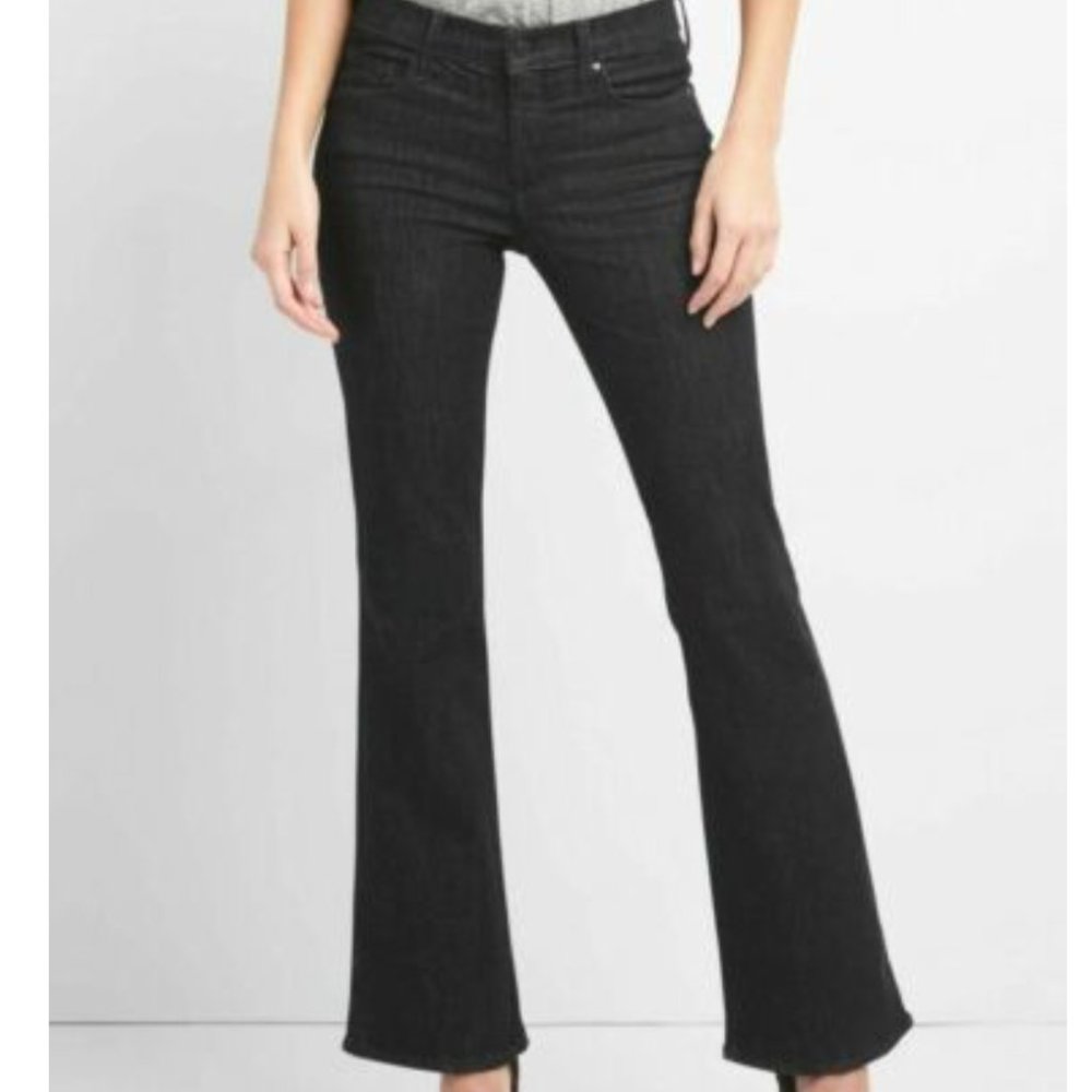 Gap 1969 Perfect Boot Charcoal Jeans - Picture 3 of 5